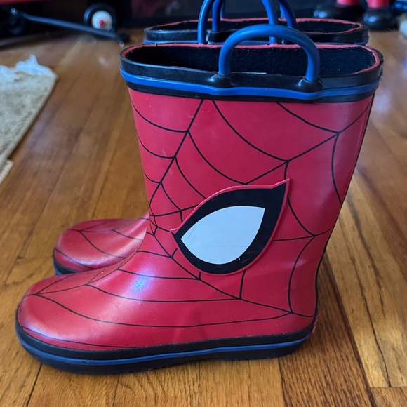 Spider-Man Kids Rain Boots - Red Size 13-1, Worn See Photos - Picture 1 of 3